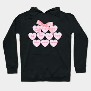 Taylor Swift Coquette With Pinkbows and Hearts Hoodie